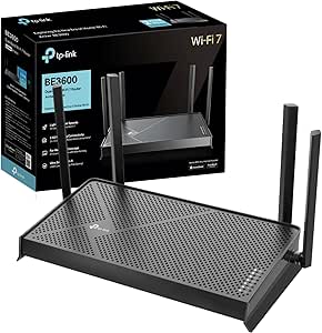 Dual-Band Wi-Fi 7 Router, up to 3570 Mbps, 2x 2.5G Ports, Parental Controls, Works with Google Assistant, Ultimate Range, EasyMesh network, VPN Clients and Server Supported (Archer BE3600)