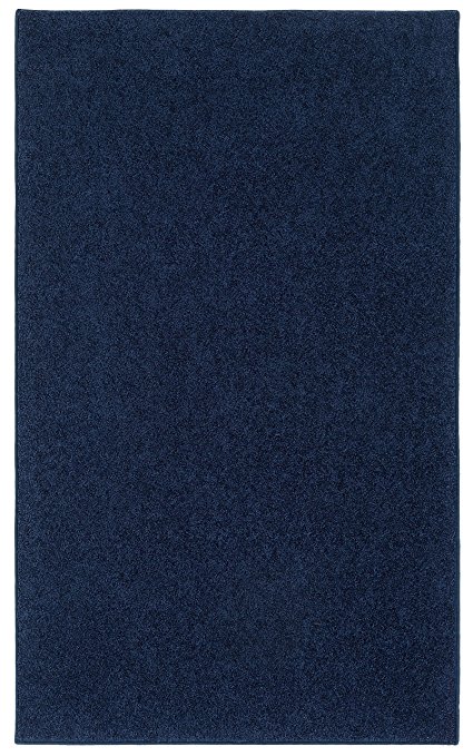 Nance Industries RV-OUSJ-NZ7X Ourspace Bright Area Rug, 9' x 12', Midnight Navy Blue