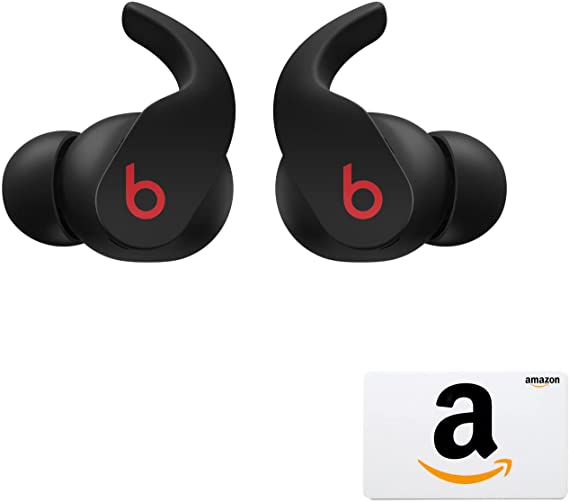 Beats Fit Pro – True Wireless Noise Cancelling Earbuds with $20 Amazon Gift Card - Apple H1 Headphone Chip, Compatible with Apple & Android, Class 1 Bluetooth®, Built-in Microphone – Black