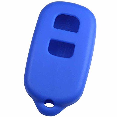KeyGuardz Blue Rubber Keyless Entry Remote Key Fob Skin Cover Protector