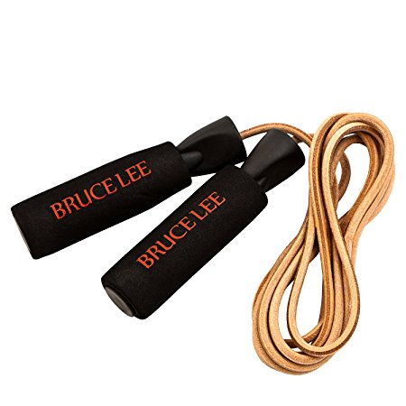 Marcy Bruce Lee Dragon Weighted Skipping Rope Leather - Red/Black/Brown, 0.5 Kg