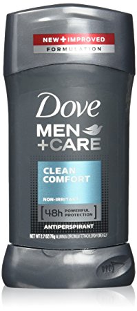 Dove Men Care Antiperspirant Stick Clean Comfort 2.7 oz, ( Pack of 4 ), (Packaging May Vary)