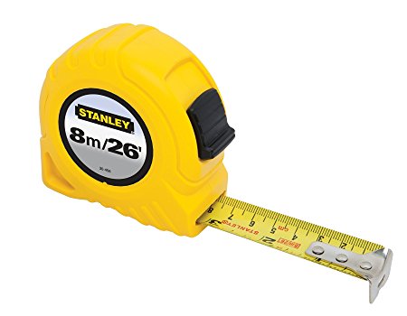 Stanley 30-456 8m/26 x 1-Inch Stanley Tape Rule (cm Graduation)