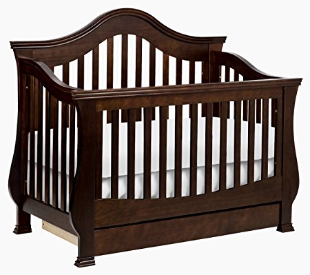Million Dollar Baby Classic Ashbury 4-in-1 Convertible Crib with Toddler Rail, Espresso