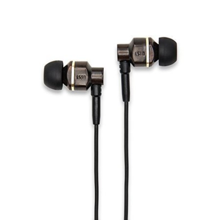LSTN Avalon Ebony Wood Noise Isolating Earbuds with In-line Microphone