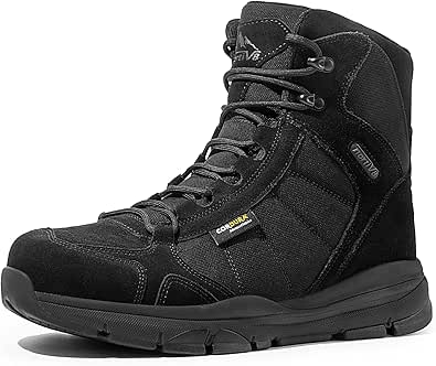 NORTIV 8 Men's Lightweight Military Tactical Work Boots Outdoor Hiking Motorcycle Combat Boots