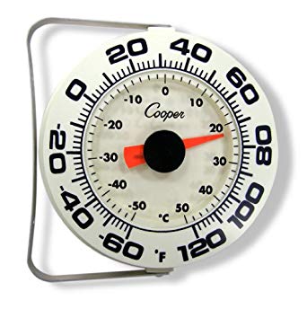 Cooper-Atkins 255-06-1 Bi-Metal Wall/Storage Thermometer, -60/120°F Temperature Range