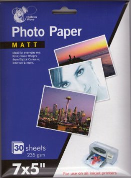 7 x 5" Matt Photo Paper, 30 Sheets 235 gsm