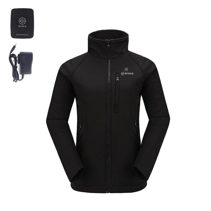 ORORO Women's Slim-Fit Wireless Heated Jacket Kit with Battery& Charger