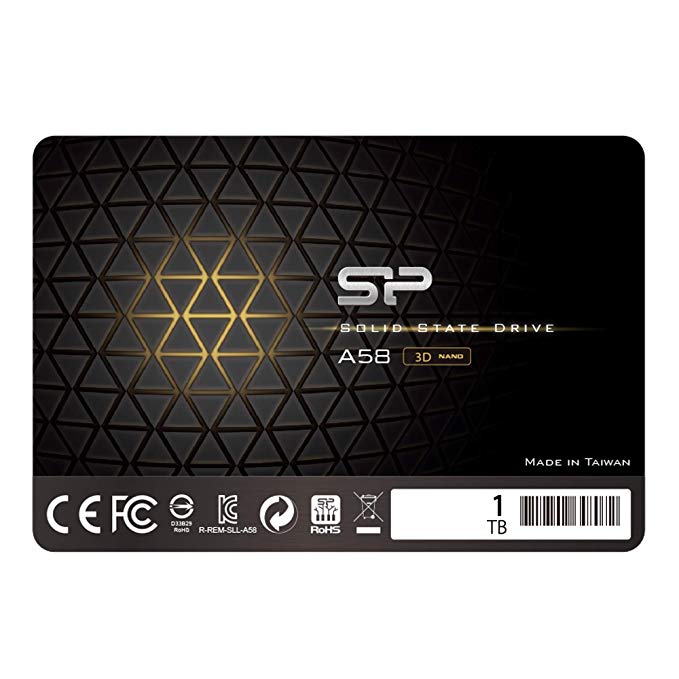 Silicon Power 1TB-SSD 3D NAND A58 SLC Cache Performance Boost SATA III 2.5" 7mm (0.28") Internal Solid State Drive