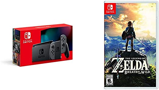 Legend of Zelda: Breath of the Wild & Switch Grey Bundle