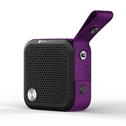 MuveAcoustics A-Plus Royal Purple Portable Wireless Bluetooth Speaker Lightweight 7 Hours Playtime Integrated Controls Aux Bluetooth Deep Bass for iPhone Samsung Nexus