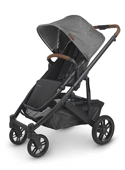 Cruz V2 Stroller - Greyson (Charcoal mélange/Carbon/Saddle Leather)