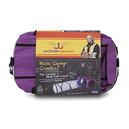 Petmate Jackson Galaxy Base Camp Carrier with Mesh Tunnel