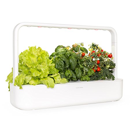 Click & Grow Smart Garden 9 Indoor Gardening Kit (Includes Plant Capsules), White