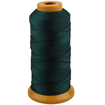 656 Feet Twisted Nylon Line Twine String Cord for Gardening Marking DIY Projects Crafting Masonry (Dark Green, 1mm-656 feet)