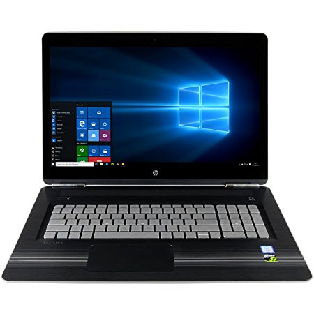 CUK HP Pavilion 17 Gaming Laptop (Intel i7-7700HQ, 16GB DDR4 RAM, 128GB SSD   1TB HDD, NVIDIA GTX 1050 4GB, Windows 10, 17.3-Inch Full HD) Best Low Price Cheap Thin Portable Notebook for Gamers