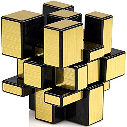 CH. R & S Toys Shengshou 3X3X3 Speed Golden Mirror Magic Cube - Golden