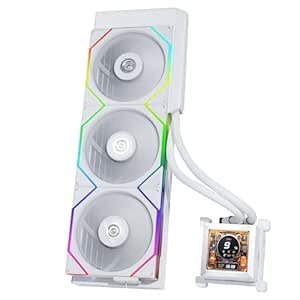 Lian Li Hydroshift 360 AIO - Pre-installed 3 x TL Fans - Side-Mounted Coolant Pathway - 2.88” LCD Screen - 480 × 480 Resolution - Captured Screenshots or Recorded Videos - White (HSLCD36TW)