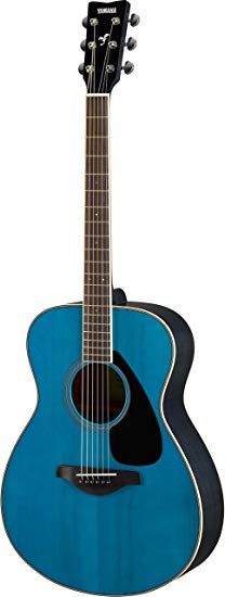 Yamaha FS820 Small Body Solid Top Acoustic Guitar, Turquoise