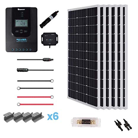 Renogy 600 Watt 24 Volt Off Grid Solar Premium Kit with Monocrystalline Solar Panel and 40A MPPT Rover Controller