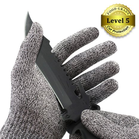 Homar High Performance Men & Women Food Grade Cooking Gloves Cut Resistant Work Gloves - Best in Home Gadgets Gardening & Kitchen Tools - Breathable Cut Free Safety Glove Perfect for Hand Protection