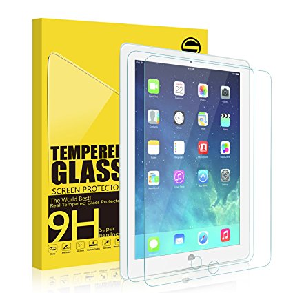 iPad 2 3 4 Glass Screen Protector SGIN, [2-Pack]Highest Quality Premium Tempered Glass Anti-Scratch, Clear High Definition (HD) Screen Film for iPad 2. 3, 4