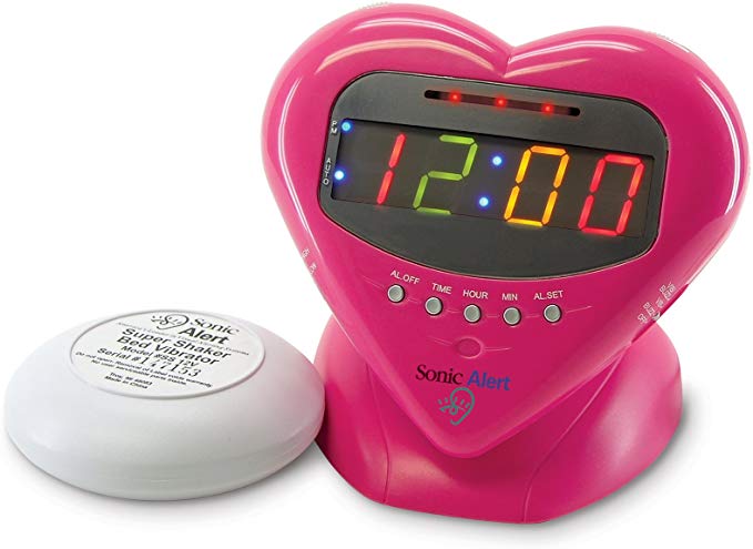 Sonic Alert SBH400ss Sweetheart Alarm Clock with Bed Shaker