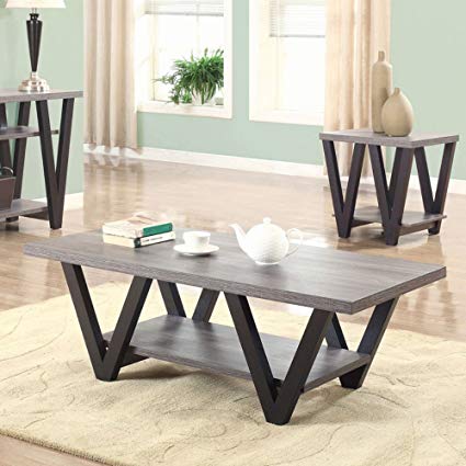 Coaster Home Furnishings 705398 Coffee Table, Black/Grey