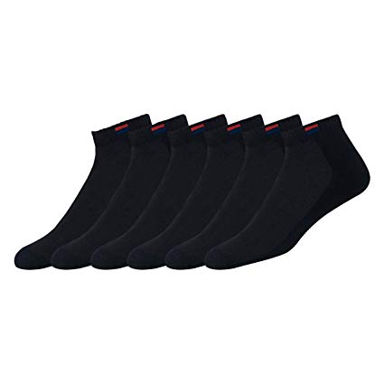Navy Sport Men's Breathable Low Cut Ankle Socks, Pack of 6 (Cushion Comfort)