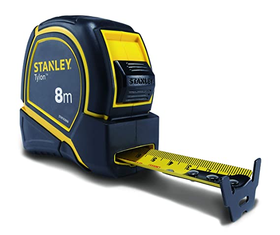 STANLEY STHT43068-12 Tylon 8 Meters Measurement Tape in Rugged Rubber Case