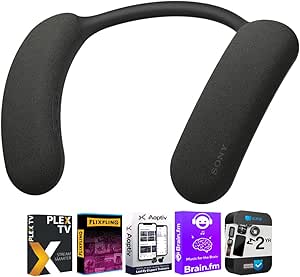 Sony HTAN7 BRAVIA Theater U Wearable TV Speaker Bundle with Tech Smart USA Audio Entertainment Essentials Bundle and 2 YR CPS Enhanced Protection Pack