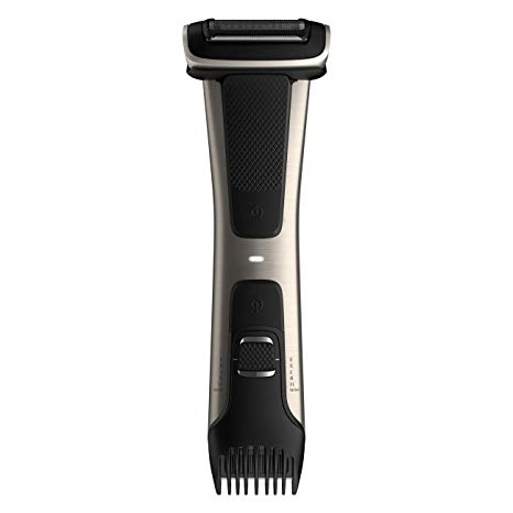 Philips Norelco Bodygroom Series 7000, Showerproof Dual-sided Body Trimmer and Shaver for Men, BG7030/49