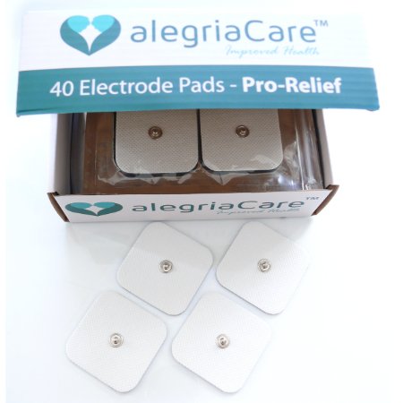 TENS Electrode Pads - 40 PREMIUM TENS Pads Snap for Electro Stimulation (Snap on - 3.5mm) - FDA Certified - Provide Pain Relief   Comfort - Compatible with TENS Unit Muscle Stimulators and EMS machine