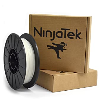 NinjaTek 3DNF08117505 NinjaTek NinjaFlex TPU Filament, 1.75mm, TPE.5kg, Water (Clear) (Pack of 1)