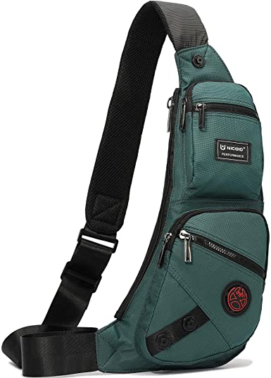 Nicgid Sling Bag Chest Shoulder Backpack Fanny Pack Crossbody Bags for Men