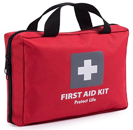 First Aid Kit for Car, Home, Traveling, Camping, Office or Sports | 200 pieces bag fully equipped with medical supplies for Emergency and Survival