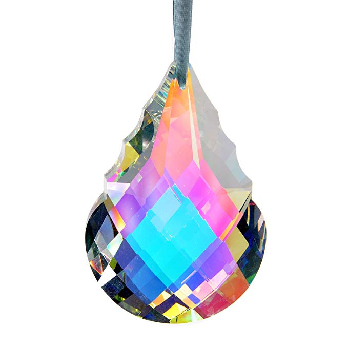 H&D Teardrop Crystal pendant Prisms 76mm (colorful, section Teardrop)