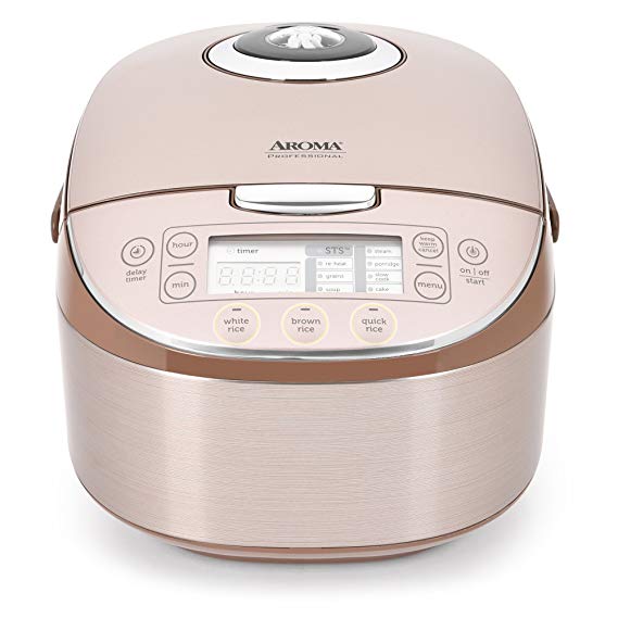 Aroma Housewares MTC-8008 Aroma Professional Rice Cooker/Multicooker, Turbo 16 Cup, Champagne