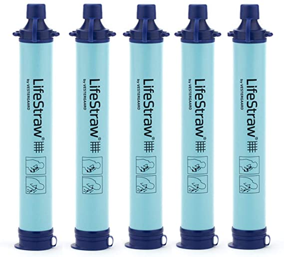 LifeStraw Personal Water Filter for Hiking, Camping, Travel, and Emergency Preparedness