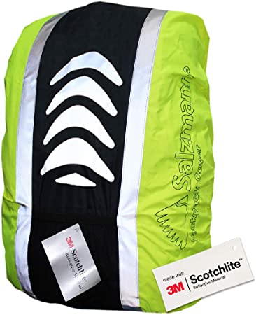 Salzmann 3M Reflective Rucksack Cover | High Visibility, Waterproof, Weatherproof | Made with 3M Scotchlite