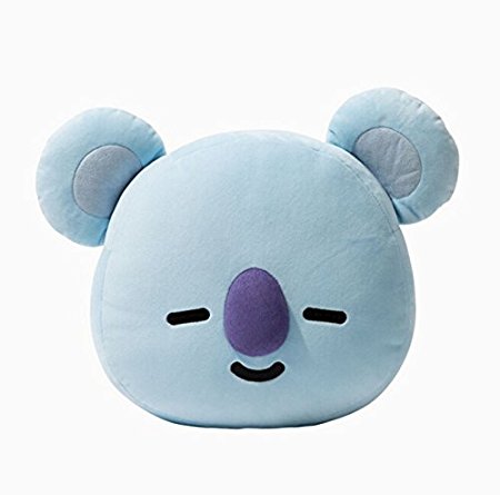 KPOP Cute Cartoon BTS BT21 Plush Doll Toy Bangtan Boys Throw Pillow Cushion 17.7"x 21.6'' (KOYA)