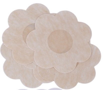 Breast Petals - Nipple Patches - No Show Nipple Covers - Adhesive Nipple Covers - Flower, Circle, Heart Shape (Flower)