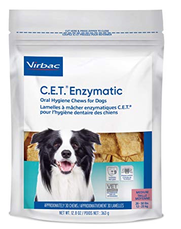 Virbac C.E.T. Enzymatic Oral Hygiene Chews for Dogs