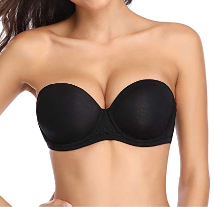 Exclare Women's Multiway Strapless Bra Full Coverage Underwire Contour Convertible Plus Size