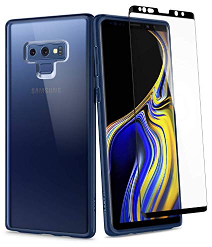 Spigen Ultra Hybrid 360 Galaxy Note 9 Case with 360 Full Body Coverage Protection with Tempered Glass Screen Protector for Samsung Galaxy Note 9 (2018) - Blue