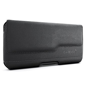 iPhone 6 Holster, CellBee Premium Leather Pouch Carrying Case with Belt Clip Belt Loops Holster for Apple iPhone 6 4.7 Inch (Perfect Fits with Otterbox Commuter / Defender Case on Lifeproof Case on) (Fashion City)