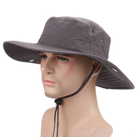 YX Multifunctional Outdoor cowboy hat Wide Brim Caps Sun Block Fishing Hat UPF50+