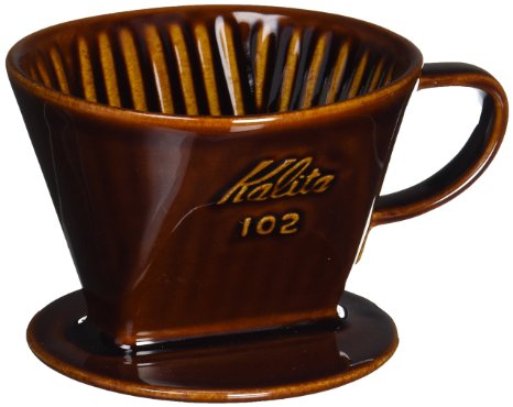 Kalita Ceramic Coffee Dripper Brown for 2-4 Cups