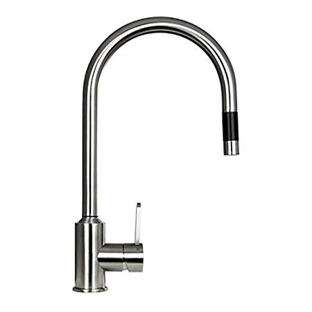 BOANN BNYKF-C20S Flor 16.7-Inch 304 Stainless Steel Pull- Out Kitchen Faucet